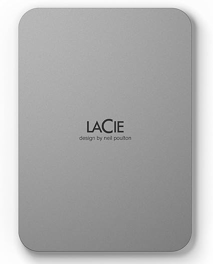 ラシー LaCie 外付けHDD ハードディスク 2TB Mobile Drive Mac/iPad/Windows対応 ムーン・シルバー 3年保証 STLP2000400