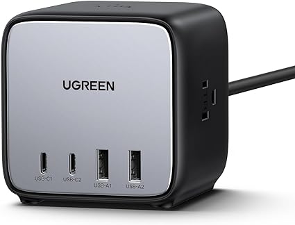 UGREEN DigiNest Cube 65W Ŵ 7ݡ Ŵ type-c 1.8m AC1250W USB-C2+USB-A2+AC3 GaNIII 祹åդ ޥUSBб CD268