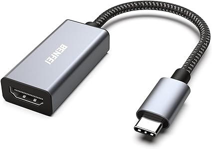 BENFEI USB C - HDMI 変換アダプタ 4K USB Type-C HDMI アダプタ [Thunderbolt 3 / 4] 互換タイプC HDMI 変換 [4K@30Hz 映像出力] iPho3, XPS 17 などに対応