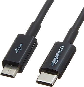 USB Type Cケーブル 0.9m (タイプC - マイクロ2.0タイプB) ブラック