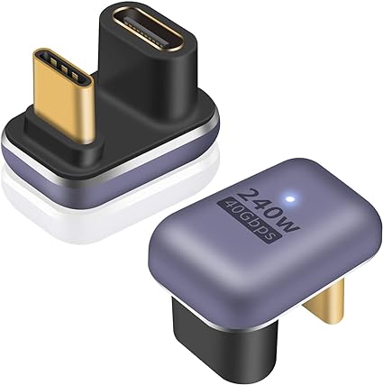 Poyiccot U字型USB C アダプタ、240W USB C 