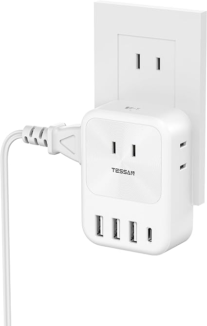 USB-C RZg ^bv d^bv USB-Ct TESSAN 3AC 3USB-A|[g 1Type-C|[g   [d }}`^bv K[ht ^y {ł̂ݎgp\