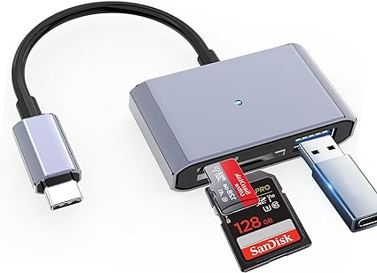 【2023新モデル】 SDカードリーダー 3in1 マルチ 変換アダプタ OTG機能 Type-C USB カメラアダプタ 高速伝送 双方向 データ転送 USB-C/SD/TF/USB3.0カードと互換性 高耐タブレット 対応 】 ブラック