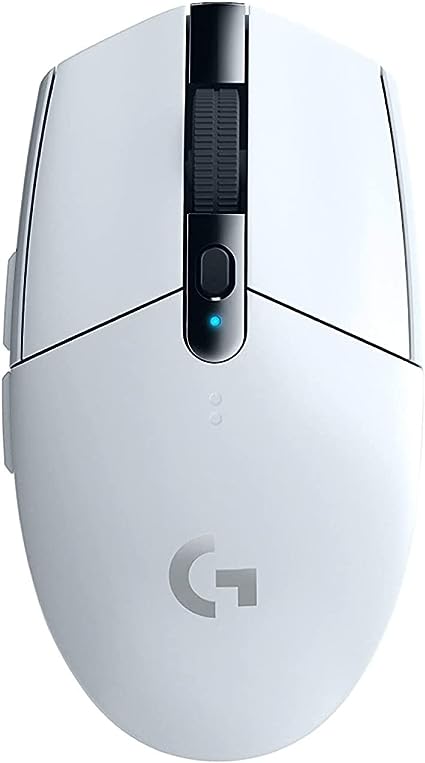 Logicool G ゲーミングマウス G304 LIGHTSPEED ワイヤレス マウス G304rWH 軽量 99g HERO センサー 6個プログラムボタン 250時間連続使用可能 ホワイト PC winタジーXIV 推奨周辺機器 】