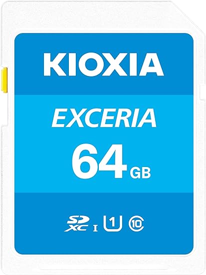 KIOXIA(キオクシア) 旧東芝メモリ SDカード 64GB SDXC UHS-I Class10 読出速度100MB/s 日本製 国内正規品 メーカー保証5年 KLNEA064G
