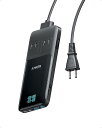 Anker Prime Charging Station (6-in-1, 140W) 【独自技術Anker GaNPrime採用/コンセント差込口 2口 / USB-C 2ポート / USB-A 2ポート /種 その他機器対応（ブラック）