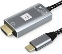 USB Type-C to HDMI ϊP[u 1.8MڑP[u hdmi type-c 4Kfo Type C HDMIϊA_v^[ ^CvC to hdmi Ή 40Gbps] ݒsv ΖcervWFN^[