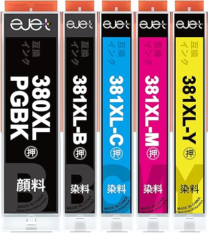 ejet BCI-381XL BCI-380XL canon   381 380 BCI-381 BCI-380 5å Υ 󥯥ȥå PIXUS TS7430 TS7330 TSTR703  ߴ