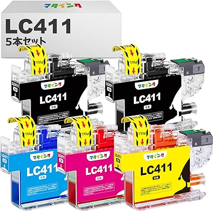 ֹ̤ ޥ LC411 LC411-4PK ֥饶 б ߴ󥯥ȥå ̥ LC411-4PK + LC411BK 5ܥå б: DCP-J526N DCP-J94N MFC-J939DN ¾