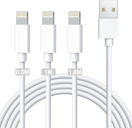 iphone 充電ケーブル 純正【0.5m/1.0m/1.8m】3本 mfi 充電コード lightning 人気 超高耐久 iPhone 14/13/13 Pro/12/11/X/8/8plus/ iPad 各種対応