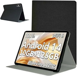 [BARDATS] For TECLAST P30T タブレット ケース (Android 14 タブレット 世界初登場) 10 インチ 保護ケース スタンド 機能 角度調整 上質PUレザー 軽量 薄型 耐衝撃スマート カバー（ブラック ）