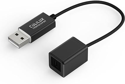 Cubilux USB A SPDIF(TOSLINK) 光オーディオ変換アダプタ USB - Opticalデジタル変換器 Windows Linux PS4/PS5 Lenovo HP Asus Delュータ Surface に対応