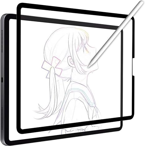 YMYWorld ペーパーライクフィルム iPad Pro 11 (2022 第4世代 M2 / 2020 / 2018) / iPad Air 5 / iPad Air4 用 着脱式 保護フィルム 紙のような描き心地 反射低減 アンチグレア