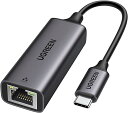 UGREEN USB-C LAN LLANA_v^[ Type-C LAN OTG@\Ή 1000Mbps USB-C to RJ45 MKrbgC[Tlbg Thunderbolt 3 MacBol XPSȂǂɑΉ ubN