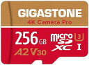 【5年保証 】Gigastone マイクロSDカード 256GB A2 V30 Ultra HD 4K ビデオ録画 Gopro アクションカメラ スポーツカメラ 高速4Kゲーム 動作確認済 100MB/s マイNintendo Switch