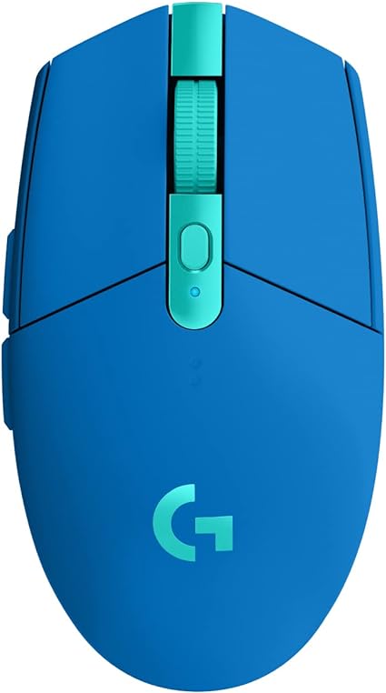 Logicool G ゲーミングマウス G304 LIGHTSPEED ワイヤレス マウス G304-BL 軽量 99g HERO センサー 6個プログラムボタン 250時間連続使用可能 ブルー PC windタジーXIV 推奨周辺機器 】
