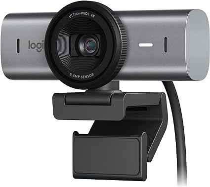 ロジクール ウェブカメラ MX BRIO 700 C1100GR 4K Webカメラ usbカメラ 自動光補正 プライバシーシャッター USB Type-C ノイズ軽減ステレオマイク Sony Starvis 00 グラファイト