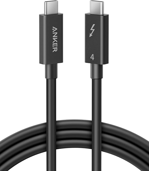 Anker USB-C ＆ USB-C ケーブル Thunderbolt 4 (100W, 40Gbps) 2.0m 100W出力 8K対応 40Gbps 高速データ転送 iPhone15 / Galaxy S 各種対応 2.0m ブラック