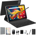 ??【16GB(8+8仮想)RAM・128GBROM ・最大1TB拡張可能】2024 NEW Androidタブレットは8GBの実行メモリの上、8GBバーチャルメモリを組み当て、合計16GBの利用が可能です。高速な16GBRAMメモリにより、スムーズなデータの読み込みやファイルの転送も可能です。内蔵ストレージは128GBで、最大で1TBまでのTFカードで拡張することができます。これにより、豊富なデータやメディアを手軽に保存いただけます。10インチタブレットはGoogleのGMS認証も取得し、グーグルプレイストアからYouTube/LINE/Instagram/Facebook/Twitter/Zoomなどの人気のアプリをインストールし、安定で流暢ななサービス利用することができます。電子書籍やYouTubeやTik Tokなどの動画視聴、ウェブブラウジングなどを気軽に楽しむことができます。??【大容量7000mAhバッテリ?・5G+2.4GWiFiタブレット】人気なWiFi タブレットは大容量の7000mAhバッテリーを内蔵されており、小さなボディで大きいバッテリー容量で、長時間利用を実現、動画視聴、ゲーム、電子書籍、音楽など時間を気にせずたっぷりお楽しみいただけます。充電スピードがより早く充電時間を短縮できます。旅行中でも素早く充電でき、安心して長時間利用することができます。??高速な2.4GHz/5GHz Wi-Fi接続がサポートしており、より安定した高速なネットワーク接続を提供します。Bluetooth 5.0により、より高速かつ安定で、快適なワイヤレス接続を実現します。??GPSに対応し、頼りになる案内者として正しい方向を示します。どこにいても確実に目的地に到着し、自信を持って旅を楽しみましょう！??【8コアCPU ・Android 13 タブレットwi-fiモデル】KADYBE 2 in1タブレットはアンドロイド13システム、8コア(MTK8183)CPUを搭載、ビデオの鑑賞やゲームが快適なプレイが可能です。Android12 OSは個人のプライバシー保護とセキュリティをアップグレードし、目の保護モード、ダークテーマ、画面分割などの機能も備えて、パーソナライズされた機能を強化し、より簡単な操作、より高速な動作を提供します。8コア 2.0GHzの高性能と高い周波数を維持し、低消費電力と低発熱を実現し、バッテリーの使用を最適化しました。??無線投影：ワイヤレス投影にも対応しており、大きなTV、プロジェクタにも簡単に接続できます。一人暮らしで置き場所やレイアウトが限られていても大きな画面での投影が可能です！??【10.1"・1280*800 FHDディスプレイ+デュアルカメラ13MP+8MP】10インチ Android タブレットはフルHD1280*800ディスプレイを用いて、視野角の広さと発色のよさが特長を搭載されております。アスペクト比は16:10で、勉強・仕事、ウェブの閲覧や書籍の読みなど簡単にインターネットを利用するのはもちろん、動画や映画、ゲーム、さまざまな用途で使いやすいという魅力があります。13MPリアカメラと8MPフロントカメラが内蔵されており、人生の貴重な瞬間を捉えることができ、セルフィーやご家族と友達のビデオ通話でより鮮明な画像を楽しめます。??タブレット本体にデュアルスピーカーをサポートし、音楽試聴、映画鑑賞などにもっとリアルな体験を提供いたします。高音質なヴォイスを簡単に楽しむことができます。??【最高のプレゼントの選択+365日安心保証】このAndroid タブレットキーボード付きは美しい外観、金属製の筐体、滑らかなラインのデザインを備えており、厚さ 0.7 mm、重量 530 g、外箱も丁寧にデザインされており、クリスマス、新年、誕生日パーティー、忘年会で友達、家族や同僚に贈るのに非常に適しています。??付属品リスト:タブレット本体、Bluetoothキーボード、ワイヤレスマウス、保護ケース、充電器、Type-C充電ケーブル、タッチペン、OTG、保護フィルム、SDカード取り出しピン、日本語説明書。??1年間保証を提供しています。弊社はお客様にご満足いただける製品とサービスの提供を企業の生命線と信じており、今後ともお客様の声に耳を傾け、より良い製品を提供できるように頑張ります。ご問題がございましたら、お気軽に弊社カスタマーサービスにご連絡ください。連絡先：商品ページに「カートに入れる」ボタンの下に店?名をクリックし、右上の「質問する」からメッセージを送る。 他の手順：Amazonアカウント → 注文履歴 → 該当注文 → 出品者にお連絡。サイズ ： 31.9 x 19.6 x 5.4 cm; 530 gサイズ ： 11