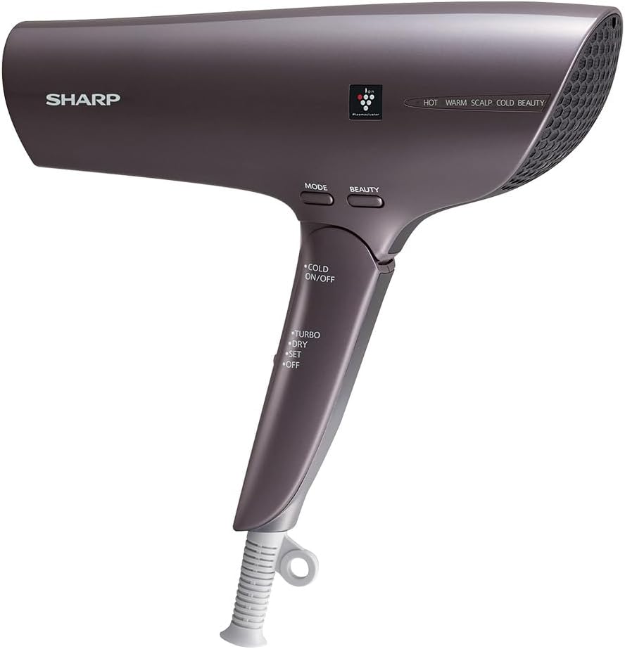 樂天商城 - シャープ(SHARP) ドライヤー プラズマクラスター ビューティー IB-NP9-V パープル 速乾 低温 大風量 静電気除去