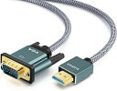 SLDXIAN HDMI-VGA (IX-IX)ϊP[u [gA~jEVFiCґg&bLT|[g 1080P bvgbv, PC, j^[, vWFN^[, HDTV, XboxȂǂɑΉ (1M)