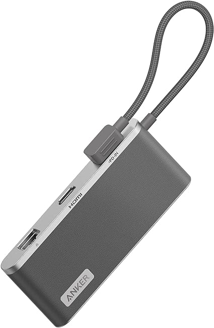 Anker 655 USB-C nu (8-in-1) 10Gbps f[^] USB-A|[g 100W USB Power DeliveryΉ USB-C|[g 4K HDMI|[g 1Gbps C Pro/Air (O[)