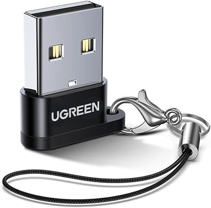 UGREEN タイプC USB 変換アダプタ 超小型 Type-C メス to USB-A オス 変換コネクタ 急速充電 高速デー..