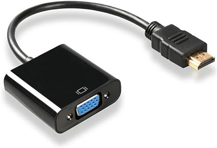 HDMI→VGA 変換ケーブル HDMI to VGA HDMI入力 VGA出力 HDMIオス VGAメス 1080P 対応 変換アダプター (HD-VGA)