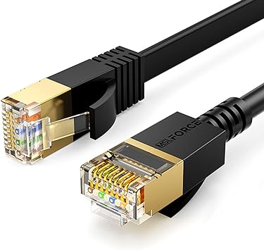 【4倍速いネットワーク速度】CAT8イーサネットケーブルは5G高速通信に最適な次世代40ギガビットイーサネットの「40GBASE-T」に対応したカテゴリ8対応のフラットLANケーブルです。伝送速度は最大40Gbps、既存CAT5の20倍、C...