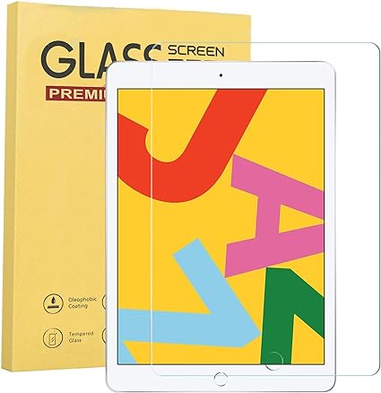 iPad 10.2 ガラスフィルム iPad第9世代/第8世代/第7世代 10.2インチ 液晶保護フィルム 指紋防止 全面保護 高透過率 気泡ゼロ 貼り付け簡単【1枚セット】