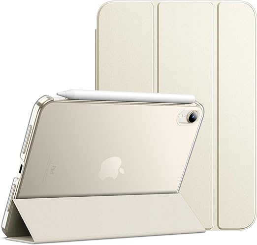 JEDirect iPad Mini 6 ケース（8.3インチ、2021モデル、第6世代用）スリムスタンドハードバック ウェイクアップ/オートスリープ機能付き タブレットカバー (スターライト)
