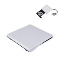 外付けDVD CDドライブ 高速処理 8XDVD 24XCD 光学ドライブ外付け 読取り 書込み可 バスパワー USB 2.0/3.0&Type-C両接続 外付...