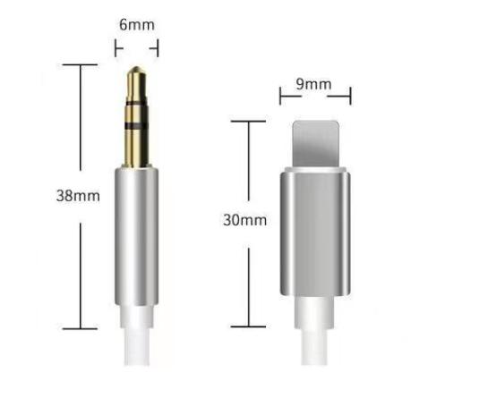 aux ライトニング iPhone イヤホン ジャック 変換 オーディオ ケーブル 3.5mm lightning イヤホン 変換 高音質 ノイズ防止 アルミ合金外装 高耐久 車載用 スピーカー接続 通勤音楽 ドライブミュージック コンパクト ケーブル アダプタ speaker apple Apple archss-10050170 AKオンライン サンプル画像3