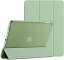 JEDirect iPadair2 ケース 三つ折スタンド オートウェイクアップ/スリープ機能iPad Air 2用 (抹茶グリーン)