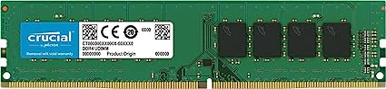 Crucial fXNgbvp݃ 8GB(8GBx1) DDR4 3200MT/s(PC4-25600) CL22 UDIMM 288pin CT8G4DFRA32A