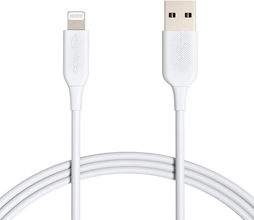 USB-A -ライトニングケーブル iPhone充電 Apple MFi認証 iPhone 13/13 Pro/12/SE（第2世代）/iPad 各種対応（ホワイト 1.8m、 2本セットの合計3.6m）