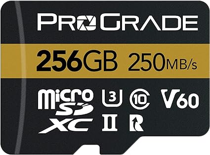 ProGrade Digital microSDXC UHS-II V60 GOLD 256GB