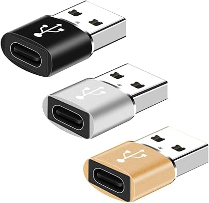 YFFSFDC USB CメスからUSBオス変換アダプター 3個セット USB OTG 変換コネクタ タイプc 急速充電 タイプC to A 変換コネクタMacBook iPad Pro iPhone 13/12/11 Pro Maxなどに対応
