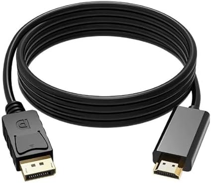 パソコンショップまぎまぎ DisplayPort HDMI 変換ケーブル1.8M 4K@60Hz ディスプレイポート HDMI 変換 ケーブル DP(PC) to HDMI(モニター/テレビ）単方向のみの変換に対応 逆方向変換非対応 ブラック