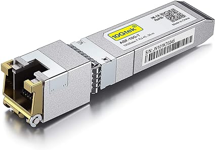 10Gtek 10GBase-T SFP+モジュール 10G-T 10Gカッパー RJ-45 SFP+ CAT.6a 最大30m 光トランシーバ Cisco SFP-10G-T-S Meraki Ncro TP-Linkなど互換