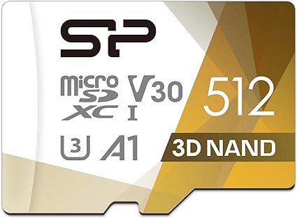 シリコンパワー SP Silicon PowermicroSD カード 512GB【Nintendo Switch 動作確認済】 4K対応 class10 UHS-1 U3 最大読込100MB/s 3D Nan12GBSTXDU3V20AB