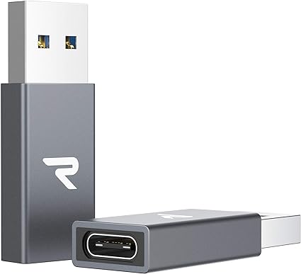 Rampow USB Type C (メス) to USB 3.0 (オス) 変換アダプタ【2点セット】Quick Charger 3.0対応 USB 3...