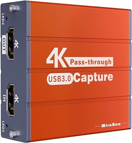 【4Kゲーミングキャプチャーカード】4K入力＆フル HD出力の高画質ビデオキャプチャー ボード★ 最大入力解像度は「4K(3840x2160)p@ 30FPS」、HDMIパススルー最大出力解像度は「4K(3840x2160)p@ 30FPS」、最大出力/録画解像度は「1920x1080 @ 60FPS」 ゲームのライブストリーミングに使用するのに非常に適しています。【より強力な互換性】ゲームキャプチャカードは、Wii U、PS5、PS4、PS3、Xbox One、Xbox 360、Wii、ニンテンドースイッチなどのすべての1080P 720P hdmiデバイスと互換性があり、WindowsUnix用のプラグアンドプレイが可能です。 、Mac OS、Windows7 / 8/10。 Twitch、Youtube、OBS、Potplayerのライブストリーミング。【ラグくない！高画質・低遅延?】USB3.0インターフェイスを採用し1080p/60fpsの高画質で、遅延のないキャプチャーが可能。300~350MB/sの高帯域幅でも遅延なく、快適なストリーミングをお楽しみいただけます。また放熱性の高いアルミ合金ケースの採用で、熱暴走などのトラブルとも無縁！長時間の配信でも安定した高画質配信を続けることが出来ます。【ライブストリームキャプチャワイド適用性】オンラインクラス、TVMeeting、屋外カメラライブ放送、モバイルゲームライブ放送、メリーパーティー、医療メイジに適したHDMIキャプチャカード。たとえば、キャプチャカードを使用してコンピュータとカメラをリンクし、会議全体を記録します。医用画像の出力信号をキャプチャカードに接続して、操作プロセスのビデオをリアルタイムでキャプチャします。サイズ ： HSV320G-JPサイズ ： 13.1 x 10.4 x 2.9 cm; 130 g