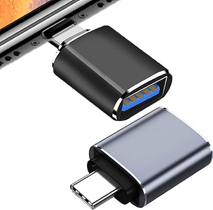 USB Type C to USB 変換アダプタ 【2023新登場 2個セット】 タイプc usb 変換 USB-C to USB A アダプタ OTG対応 USB C to USB 3.0 5Gbps超高速デ-C 端末用 ブラックとグレー