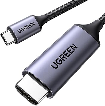 UGREEN USB Type C HDMI 変換ケーブル 2M 4K@60Hz USB C HDMI 変換 【単方向通信】【DP Altモードを含むUSB-Cだけ対応】Thunderbolt 3/4 MacB Pro/Galaxyなど対応