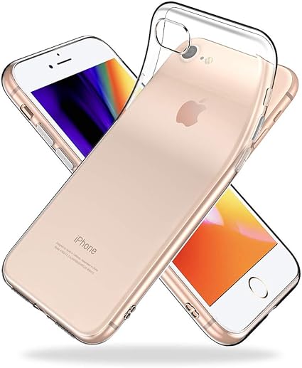 Youriad iPhone SE / 8 / 7 ケース 新型 2020 / 2022 SE 対応 | 透明 クリア ソフト | 特徴 軽量 インチ 薄型 ストラップ 滑り止め ワイヤレス充電対応 落下防止 3世代 SE2 SE3 専用)