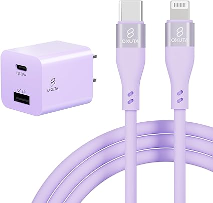 iphone 充電器 ケーブル セット pd充電器 20W 急速充電器 ipad 充電器 USB PD 対応 PSE技術基準適合 アイホン 充電 ACアダプター 電源アダプタ TYPE-C 充電 コード スマホC to ライトニング 2m)