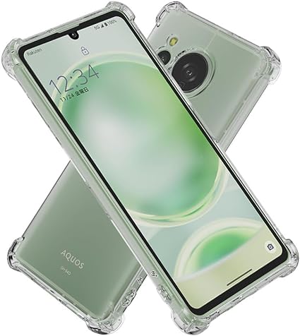 Hy+ AQUOS sense8 耐衝撃 ケース SH-54D SHG11 カバー ストラップホール 米軍MIL規格 クリア 衝撃吸収ポケット内蔵 TPU ケース