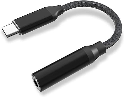 タイプc イヤホン 変換 【2023 HiFi音質】 USB Type-C 3.5mm 3極 4極 オーディオ 変換 アダプター DAC搭載 イヤホンジャック 変換 音楽 通話 音量調整 コントロール機能付き ブレットなどに対応】 ブラック