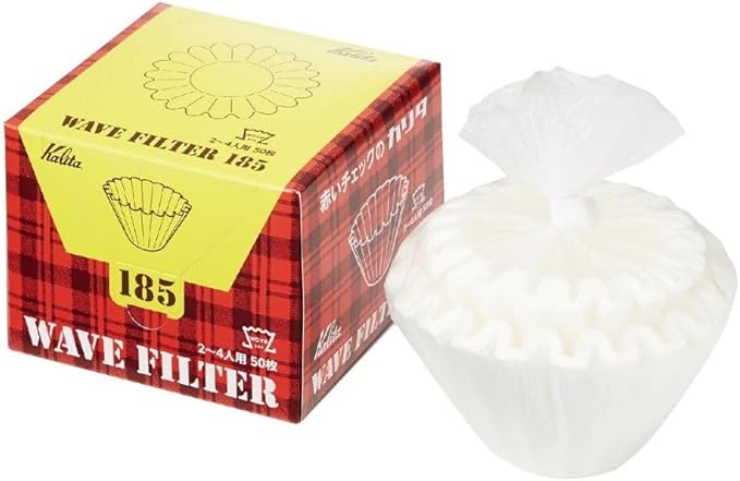 樂天商城 - ウェーブドリッパー専用ロシ KWF-185 (50P) 2〜4人用 2個セット100枚 #22210 コーヒーフィルター ペーパー オリガミドリッパー対応
